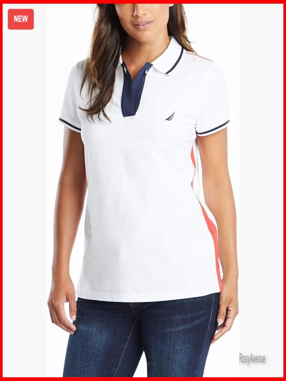 Soft Stretch Cotton Polo Shirt with Toggle Accent, Classic Fit
